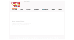 Desktop Screenshot of cuivrofoliz.com