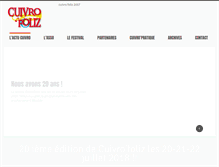 Tablet Screenshot of cuivrofoliz.com